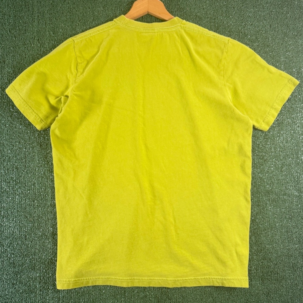 Abercrombie Graphic Tee Mens XL Lime Green Good NY Athletics Winged Foot Cotton - Picture 2 of 6